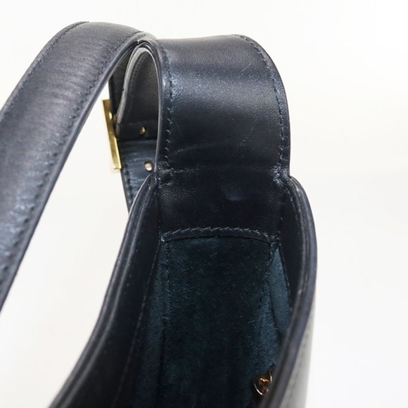 SAINT LAURENT 657228 Hobo One-Shoulder Bag, Women's, Black - Picture 8 of 9